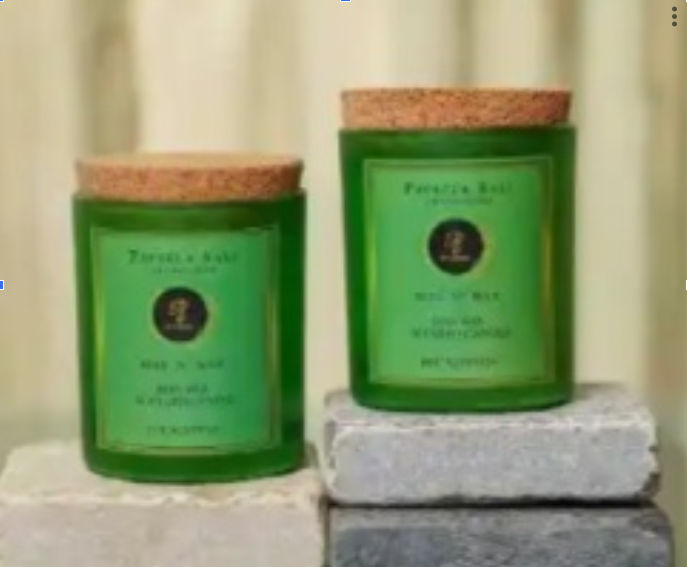 Pure Beeswax scented Candle – Eucalyptus (200 g) 010